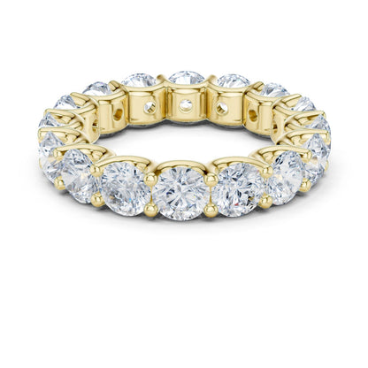 Round Lab Grown Diamond Pave Engagement Ring
