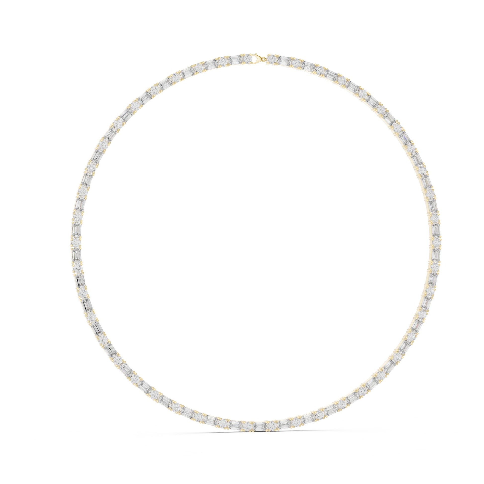Round Lab Grown Diamond Pave Pendant