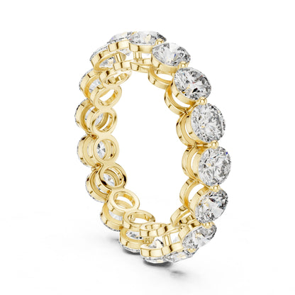 Round Lab Grown Diamond Pave Engagement Ring