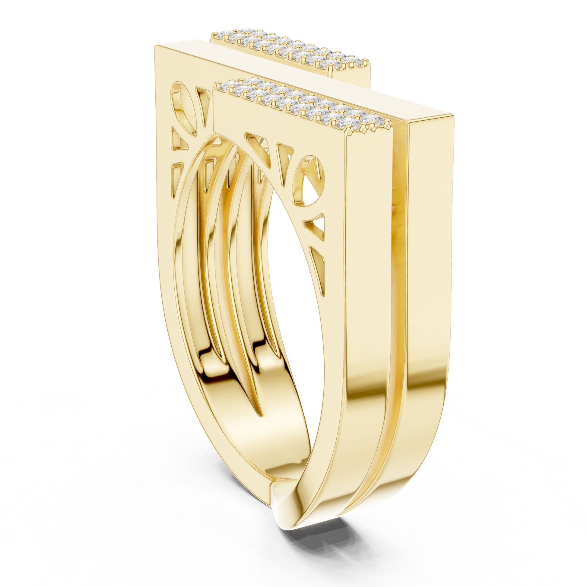 Women's Round Lab Grown Diamond Pave Ring
