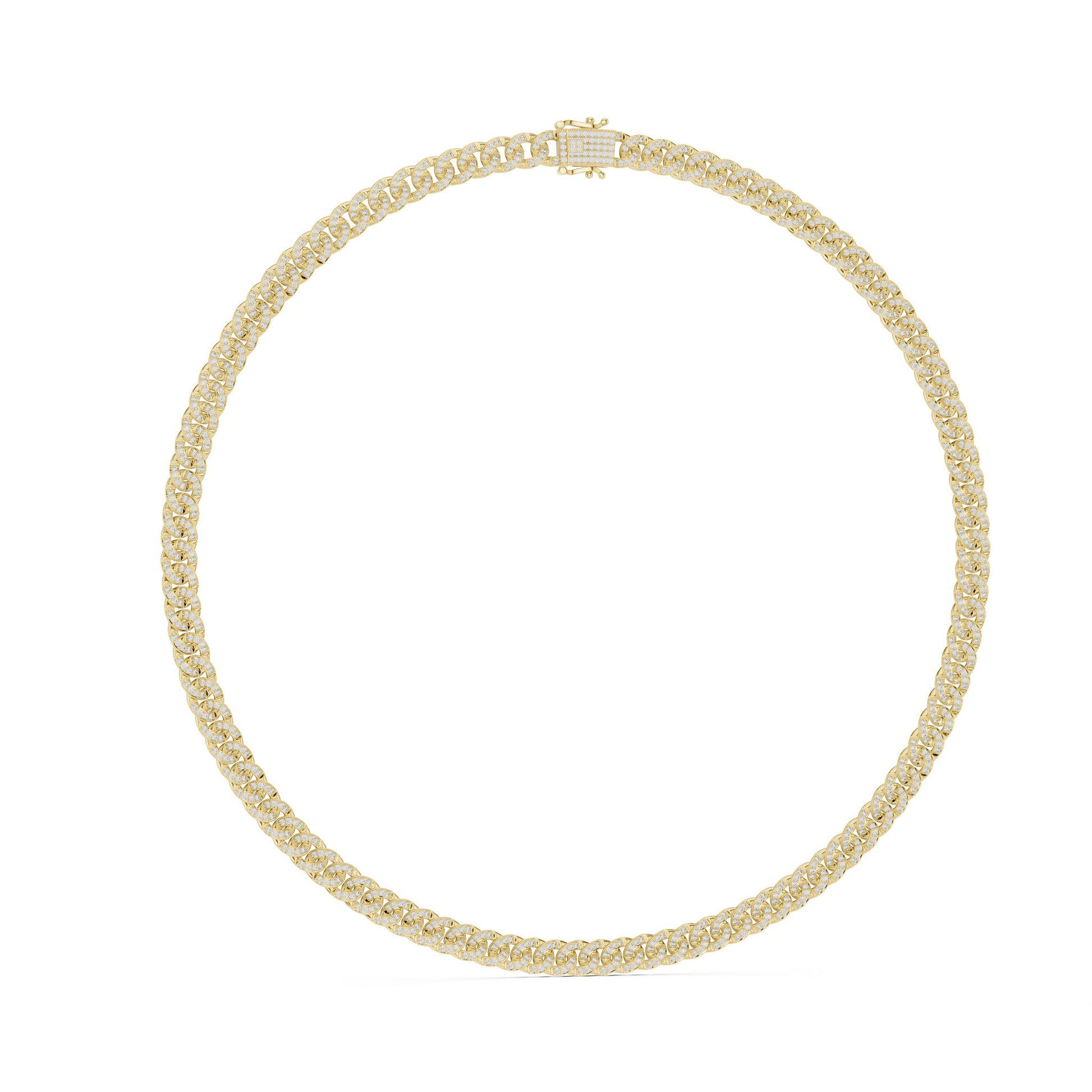 Round Lab Grown Diamond Pave Pendant