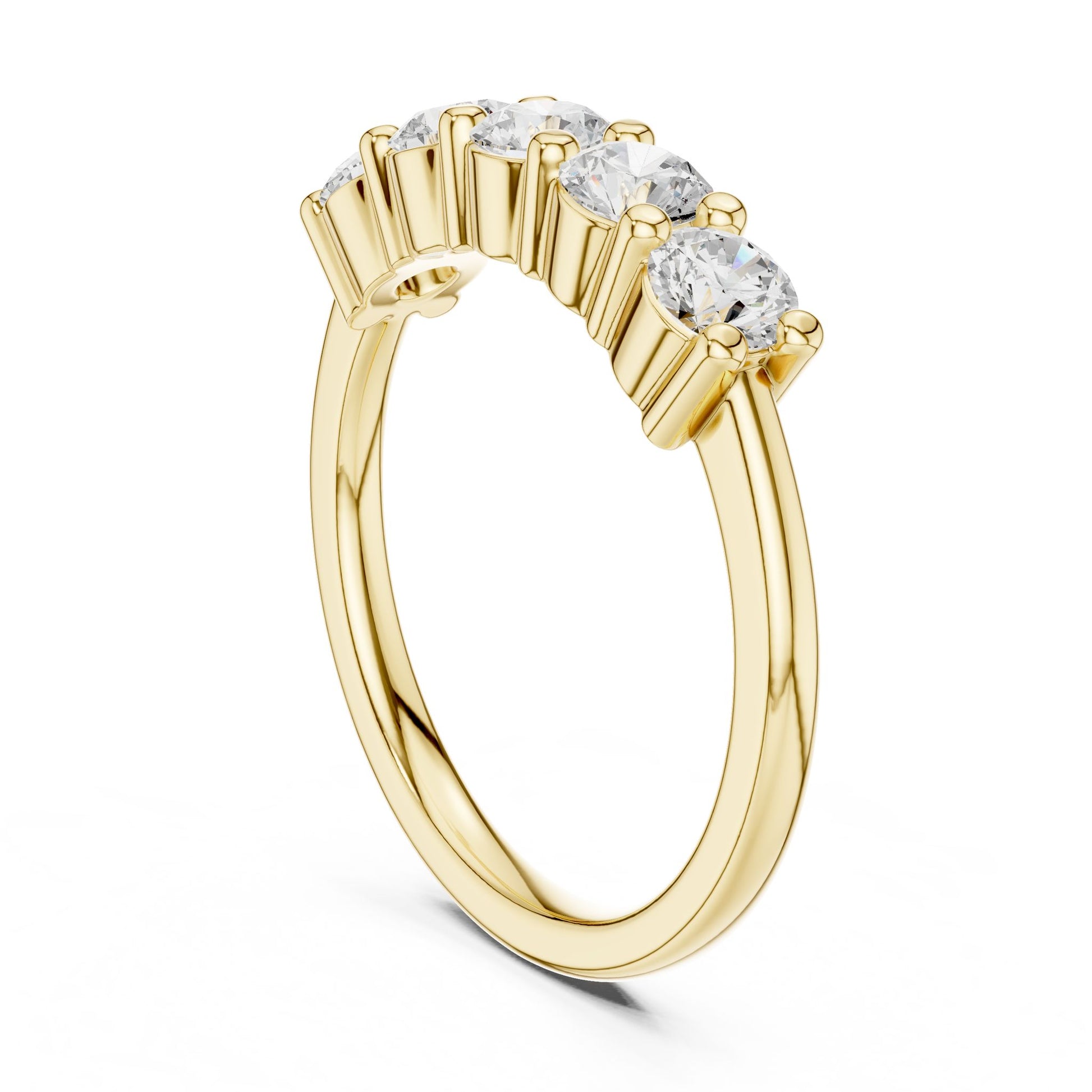 Round Lab Grown Diamond Pave Engagement Ring