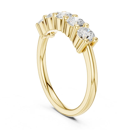 Round Lab Grown Diamond Pave Engagement Ring