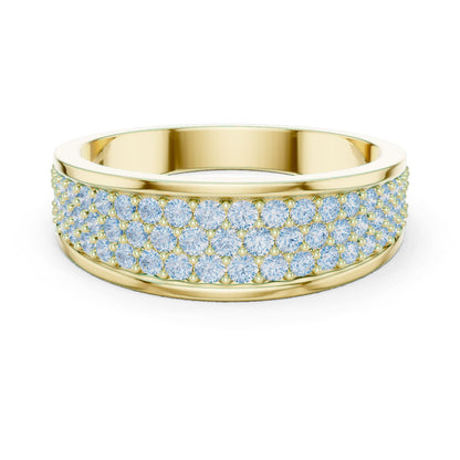 Men's Round Lab Grown Diamond Pave Ring