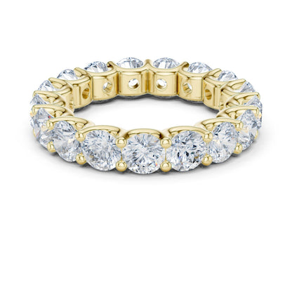 Round Lab Grown Diamond Pave Engagement Ring