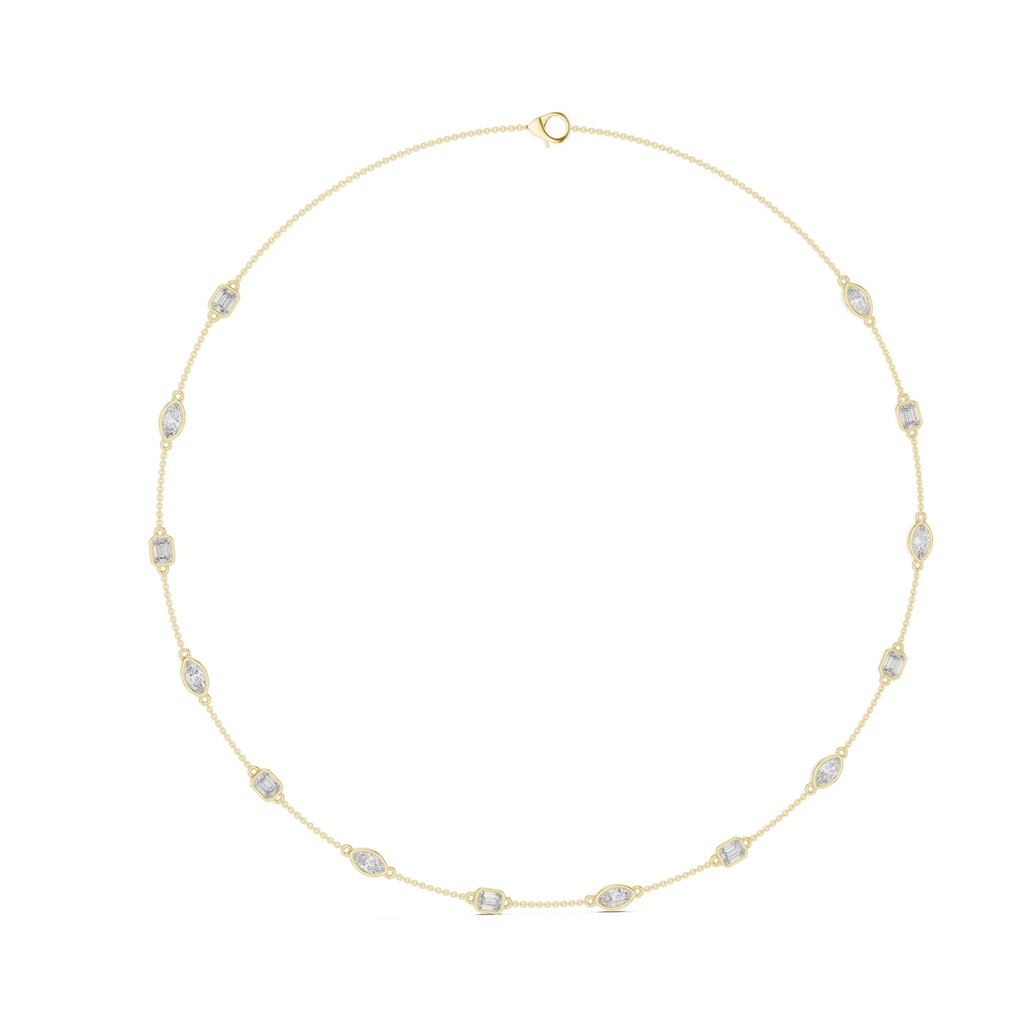 Round Lab Grown Diamond Pave Pendant
