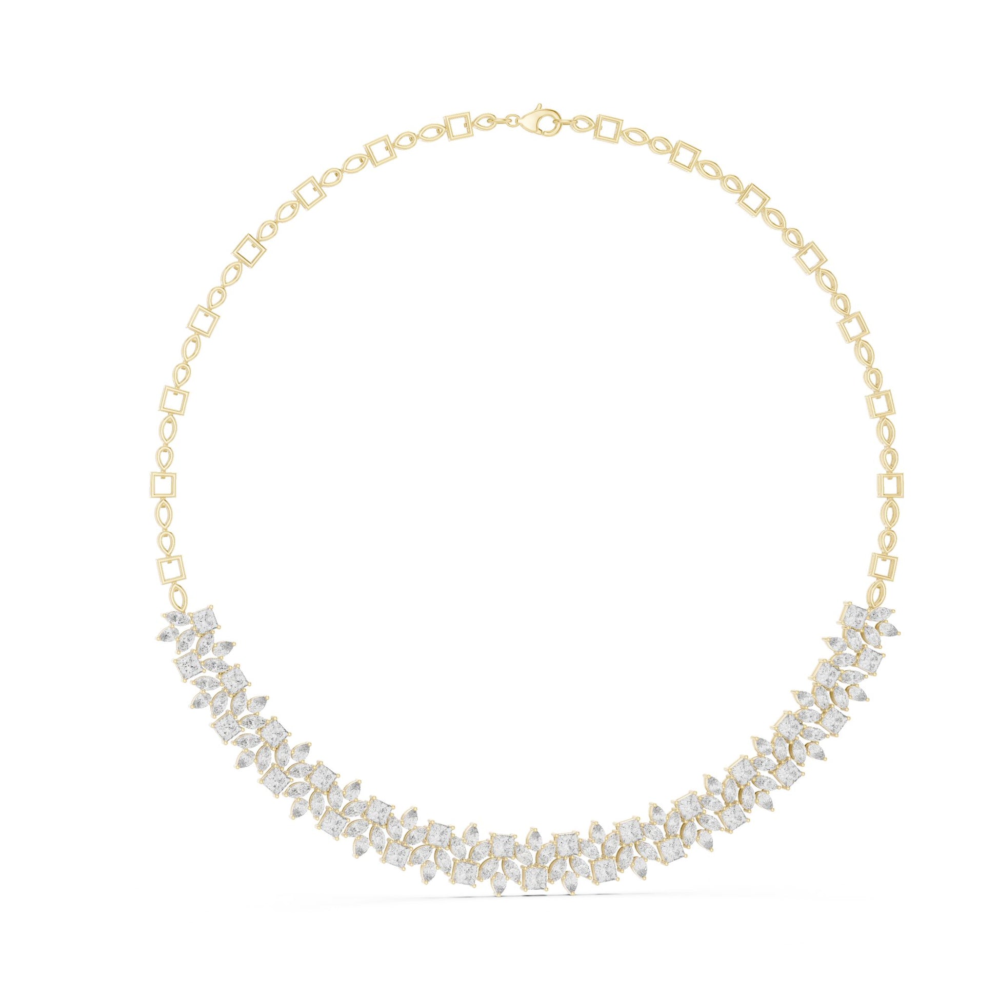 Round Lab Grown Diamond Pave Pendant