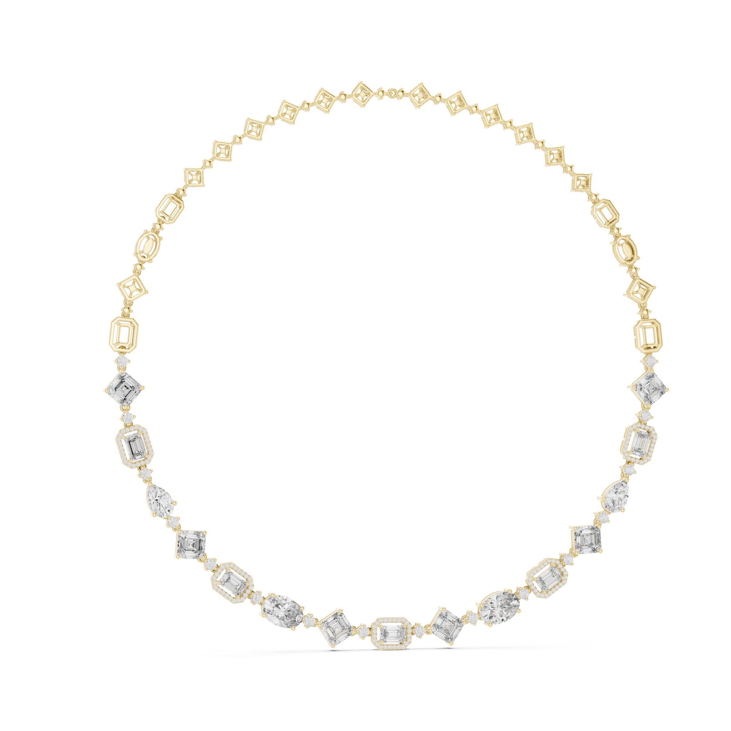 Round Lab Grown Diamond Pave Pendant