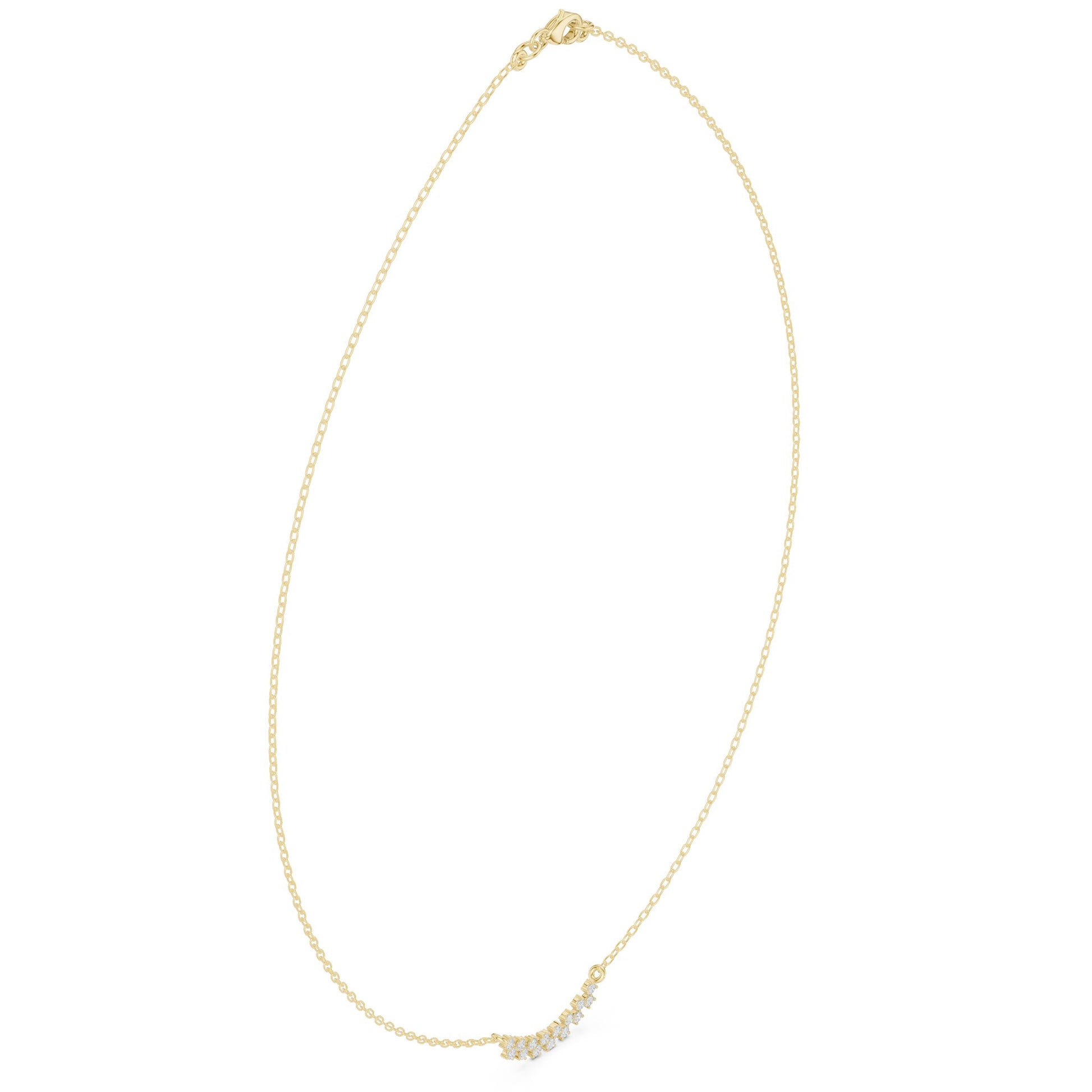 Round Lab Grown Diamond Pave Pendant