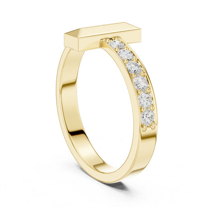 Men's Round Lab Grown Diamond Pave Ring