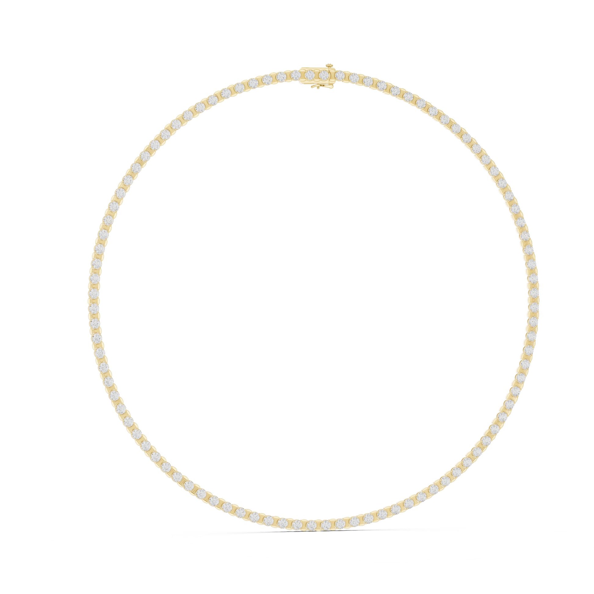 Round Lab Grown Diamond Pave Pendant
