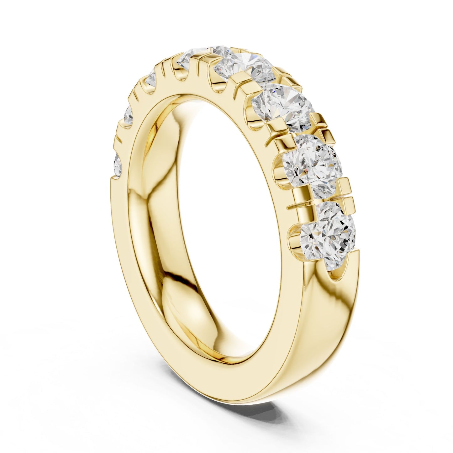 Round Lab Grown Diamond Pave Engagement Ring