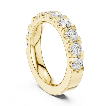 Round Lab Grown Diamond Pave Engagement Ring
