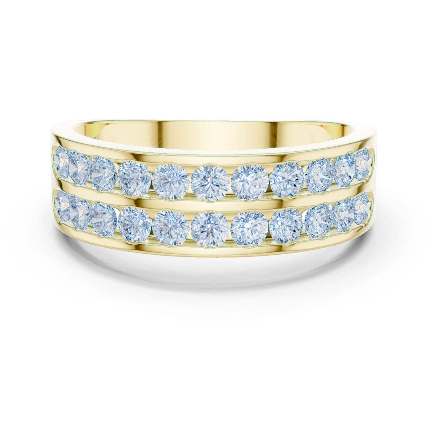 Men's Round Lab Grown Diamond Pave Ring