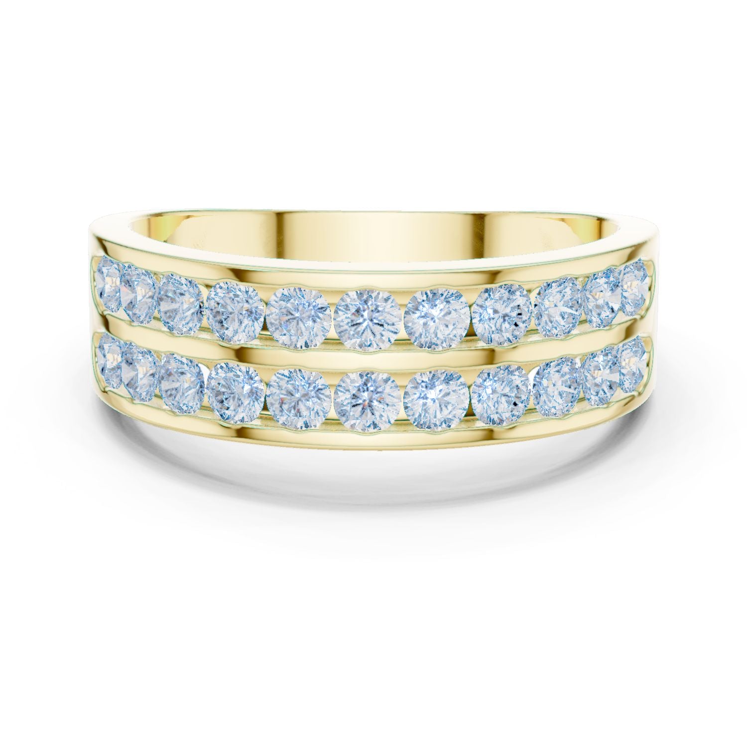 Men's Round Lab Grown Diamond Pave Ring