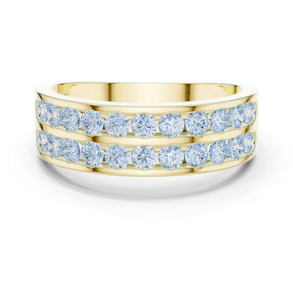 Men's Round Lab Grown Diamond Pave Ring