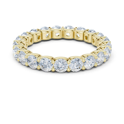 Round Lab Grown Diamond Pave Engagement Ring