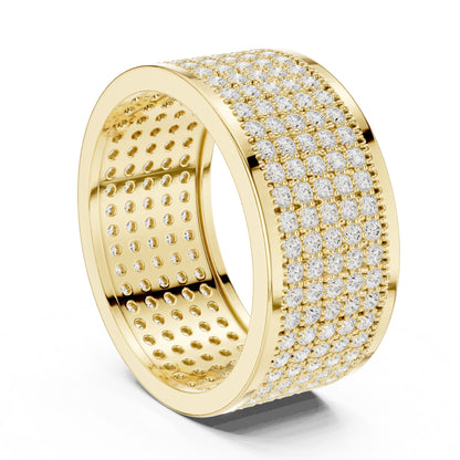 Men's Round Lab Grown Diamond Pave Ring