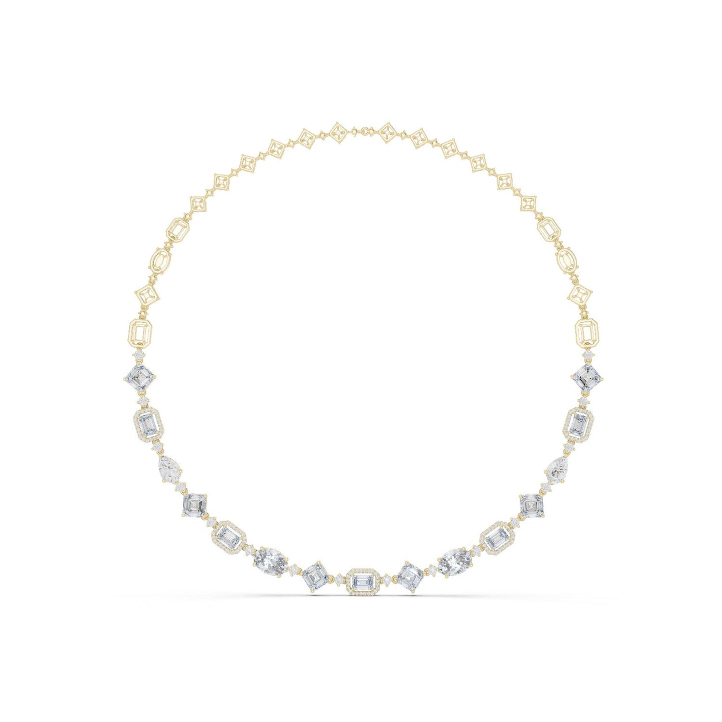 Round Lab Grown Diamond Pave Pendant