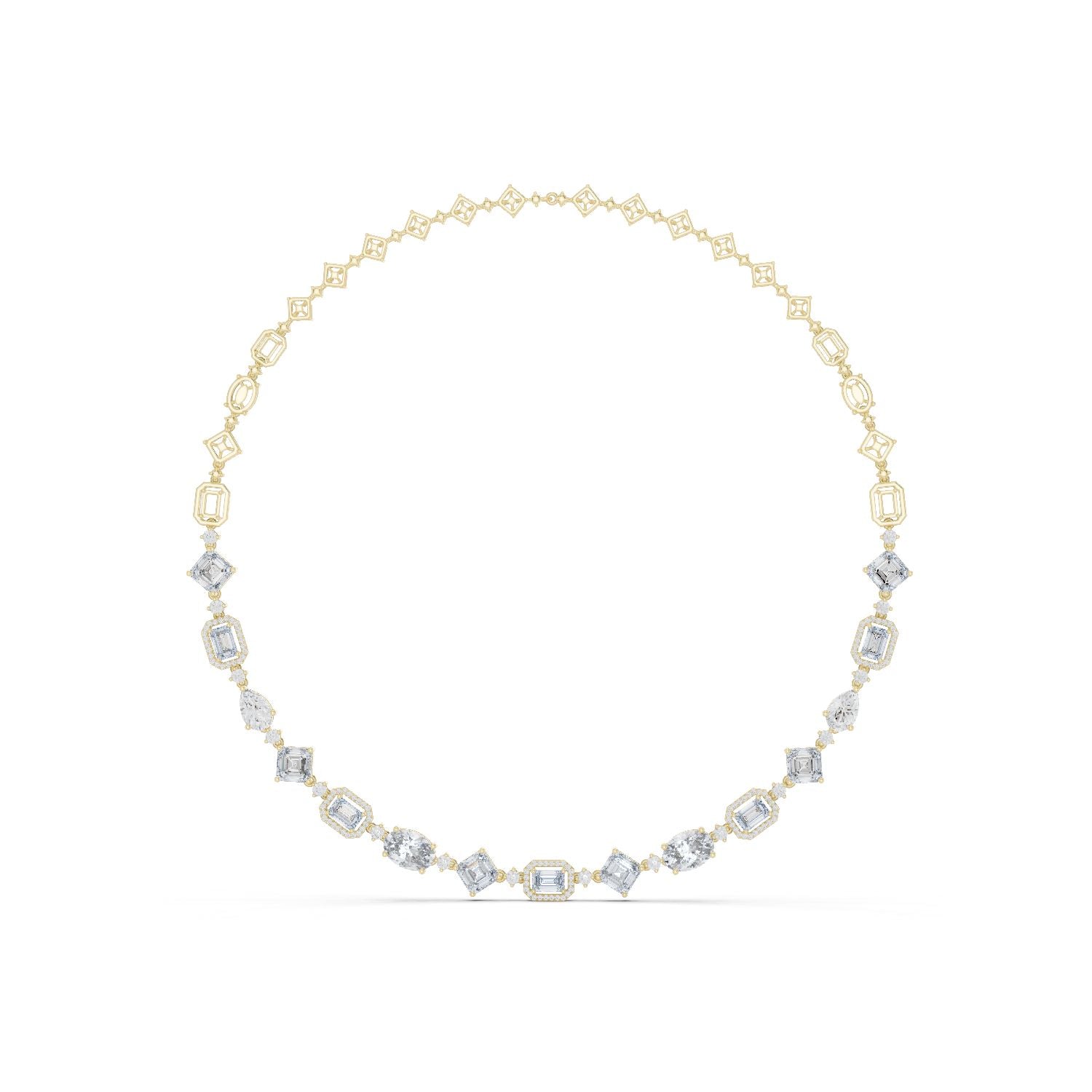 Round Lab Grown Diamond Pave Pendant