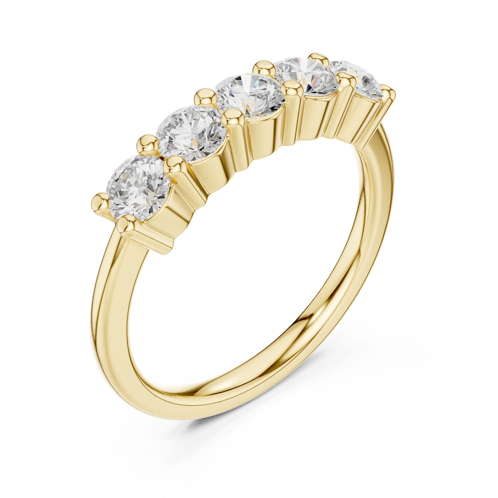 Round Lab Grown Diamond Pave Engagement Ring