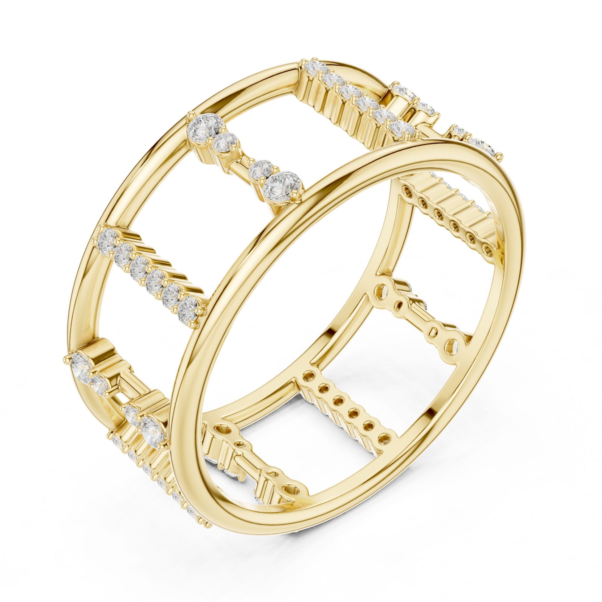Women's Round Lab Grown Diamond Pave Ring