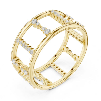 Women's Round Lab Grown Diamond Pave Ring