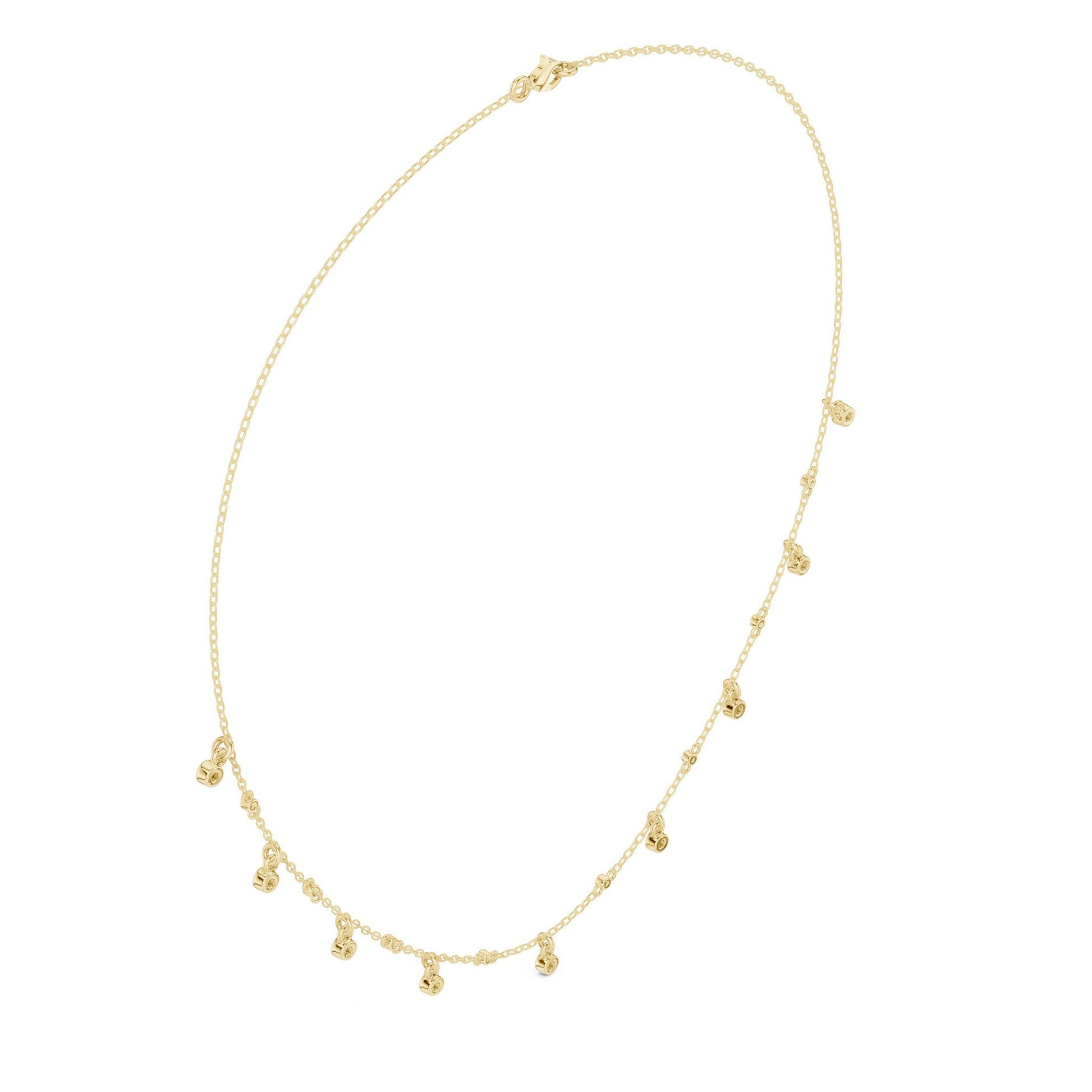 Round Lab Grown Diamond Pave Pendant