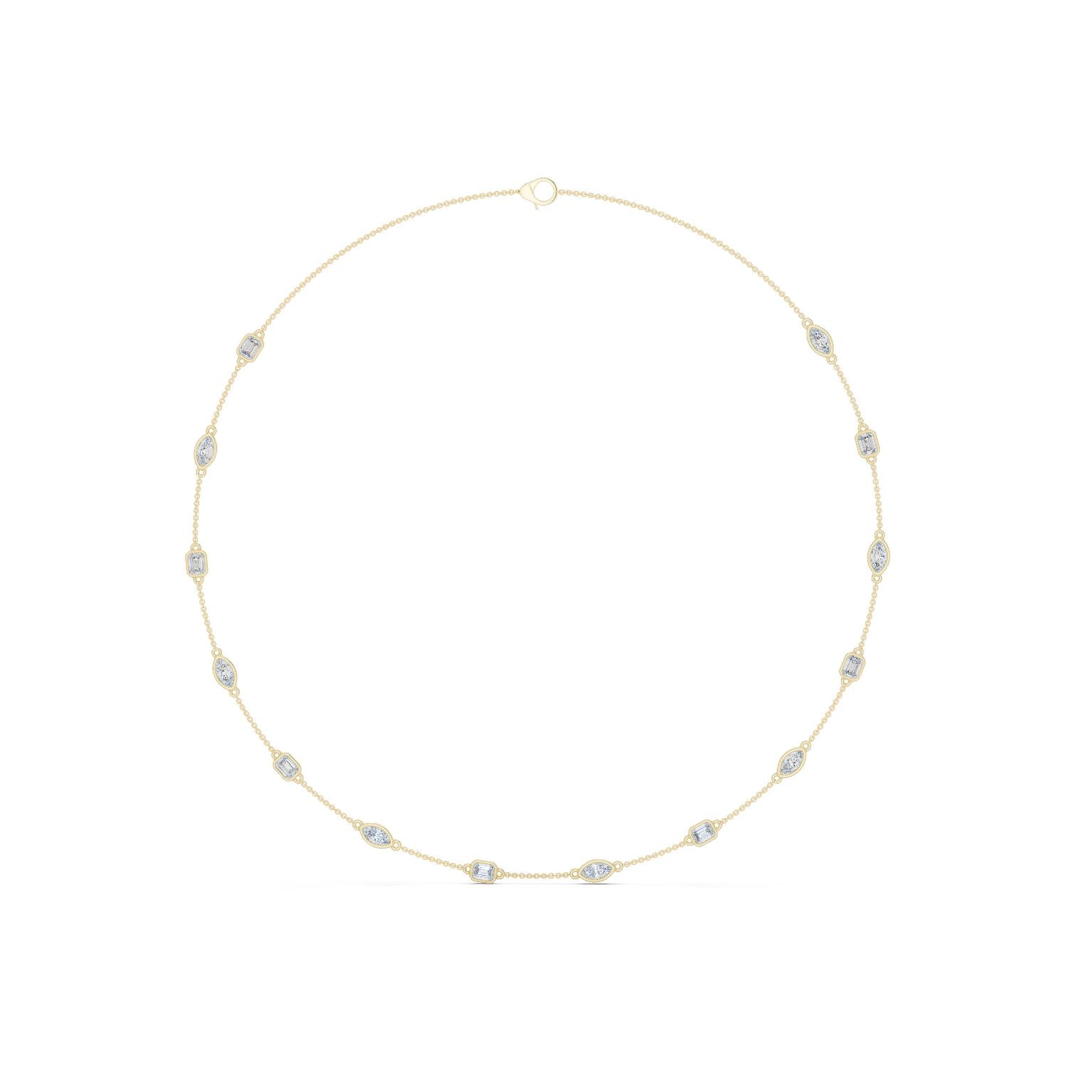 Round Lab Grown Diamond Pave Pendant