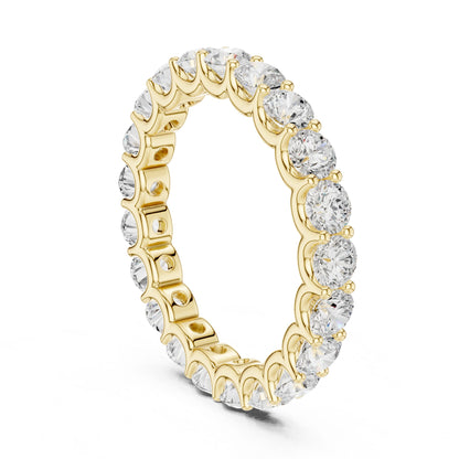 Round Lab Grown Diamond Pave Engagement Ring