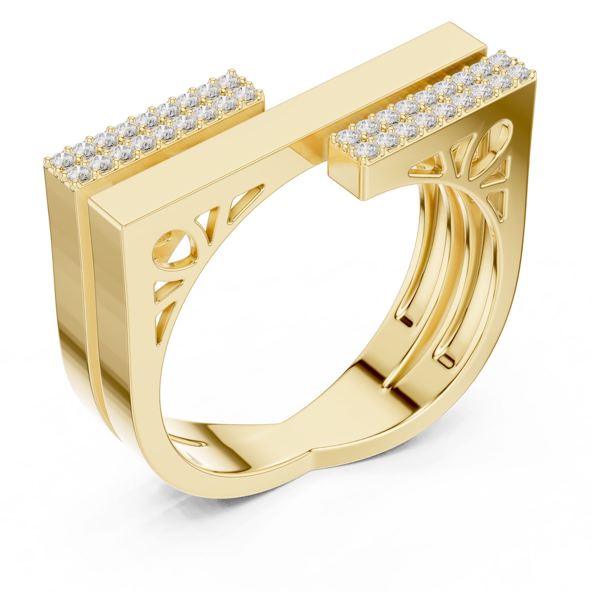 Women's Round Lab Grown Diamond Pave Ring