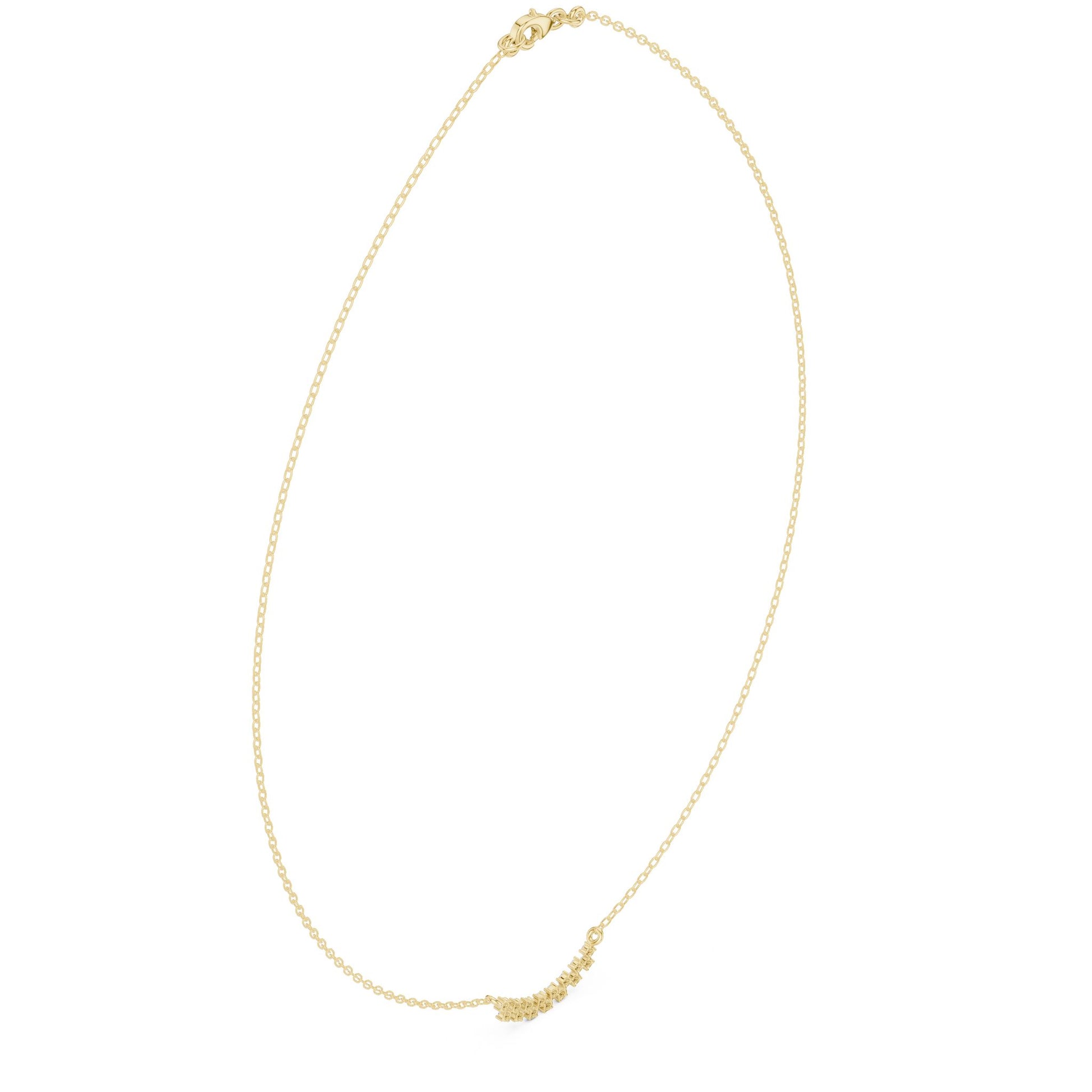 Round Lab Grown Diamond Pave Pendant