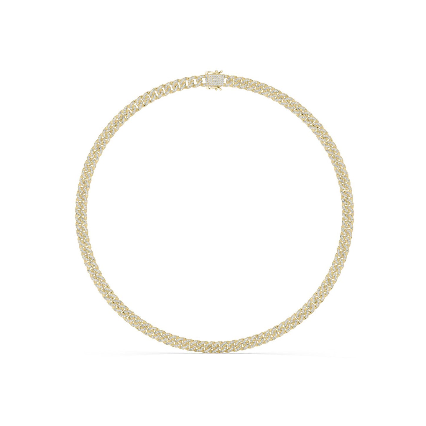 Round Lab Grown Diamond Pave Pendant