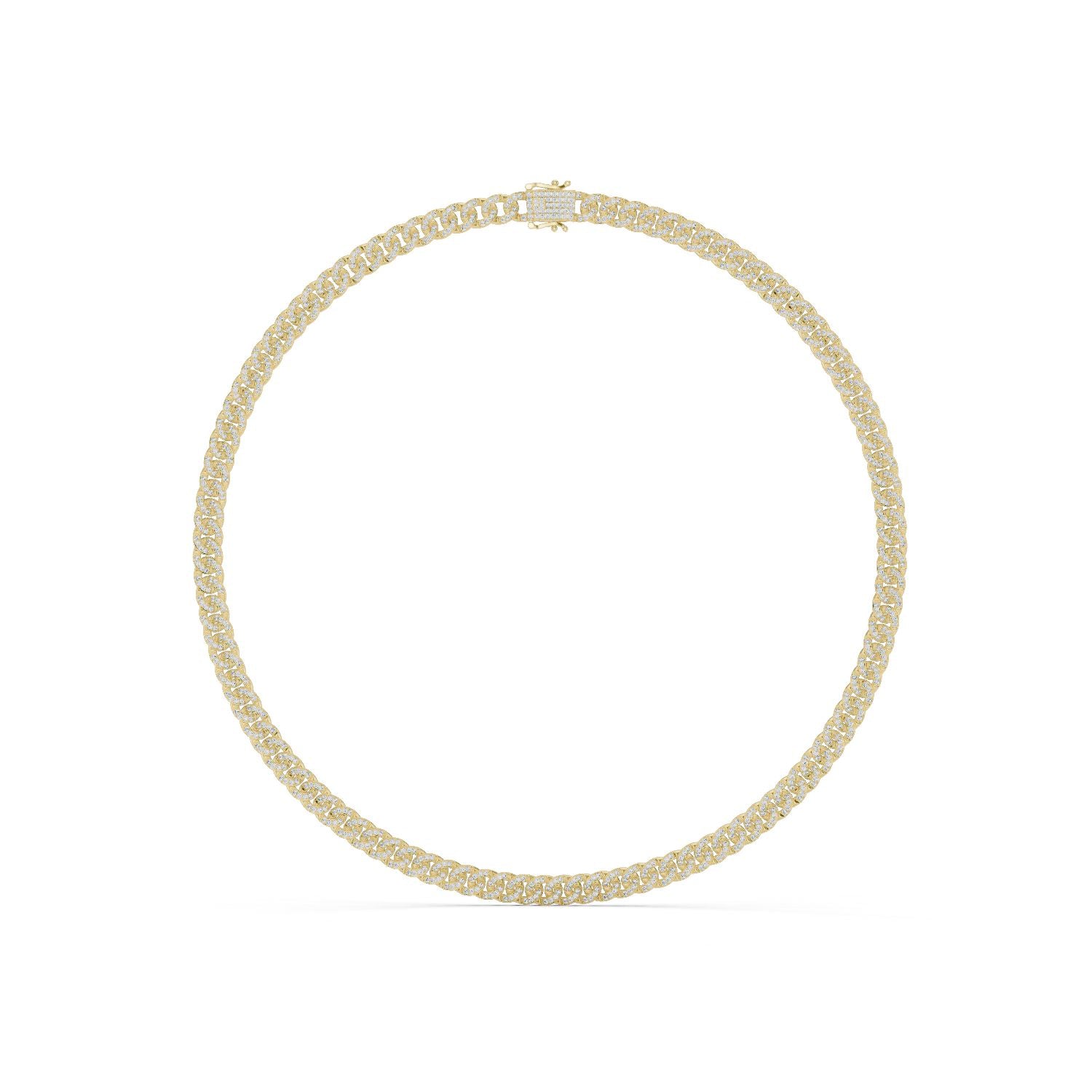 Round Lab Grown Diamond Pave Pendant