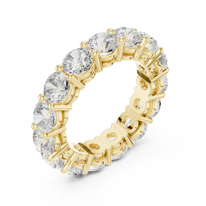 Round Lab Grown Diamond Pave Engagement Ring