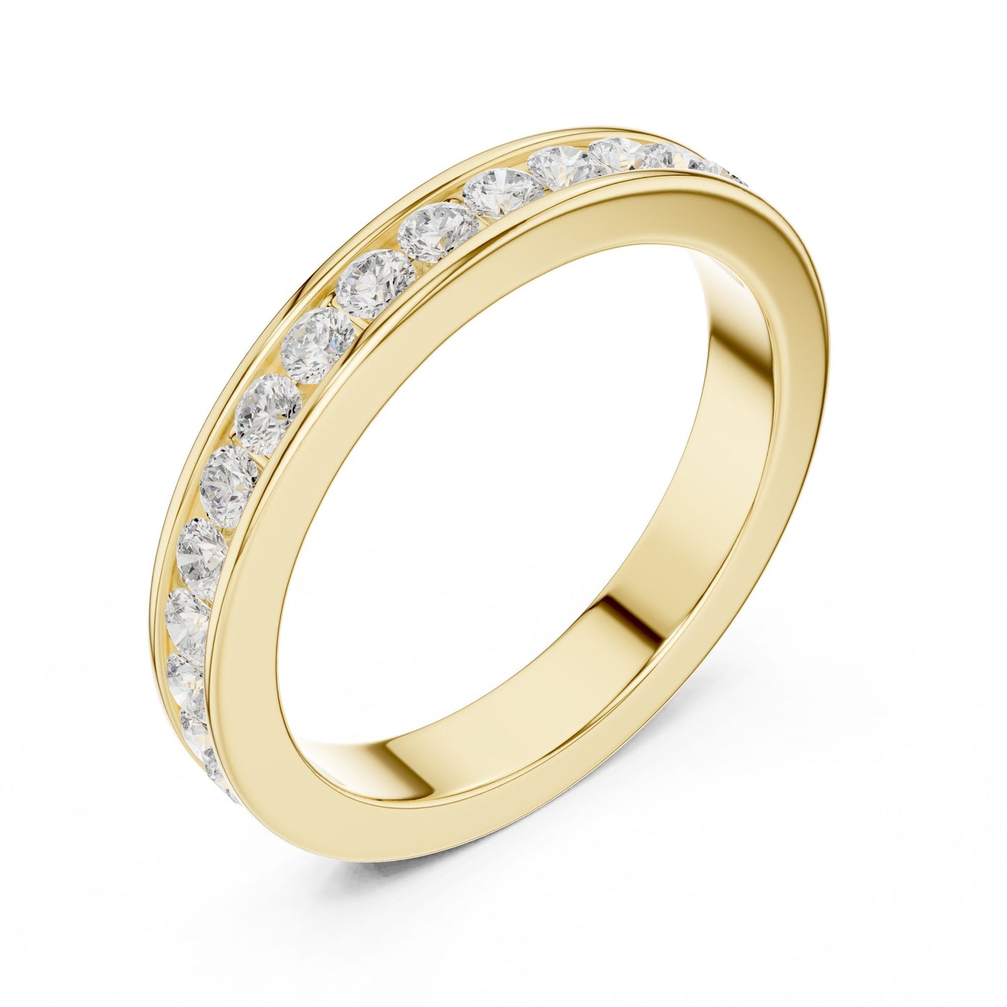 Men's Round Lab Grown Diamond Pave Ring