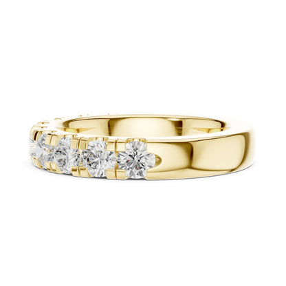 Round Lab Grown Diamond Pave Engagement Ring