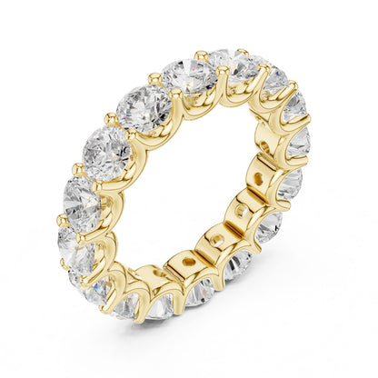 Round Lab Grown Diamond Pave Engagement Ring