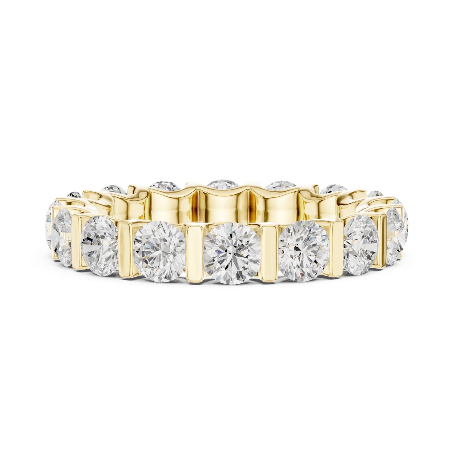 Round Lab Grown Diamond Pave Engagement Ring