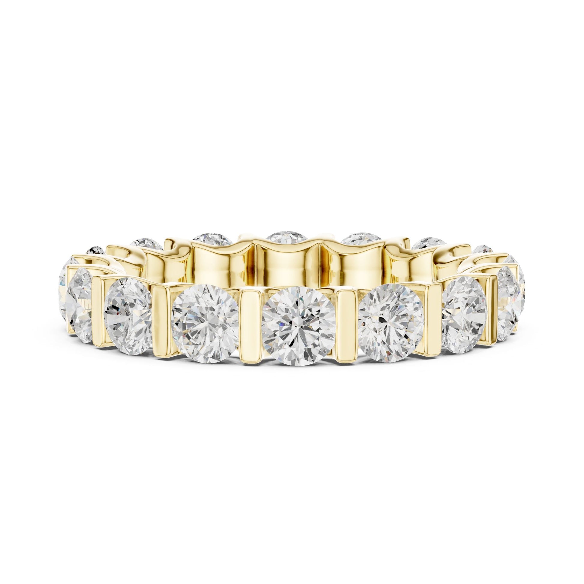 Round Lab Grown Diamond Pave Engagement Ring