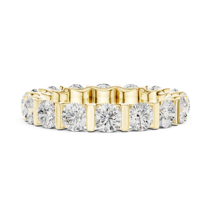 Round Lab Grown Diamond Pave Engagement Ring