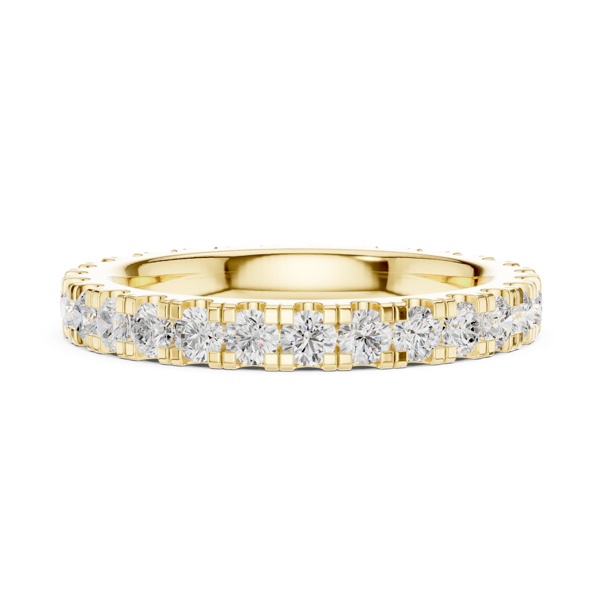 Round Lab Grown Diamond Pave Engagement Ring