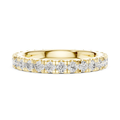 Round Lab Grown Diamond Pave Engagement Ring