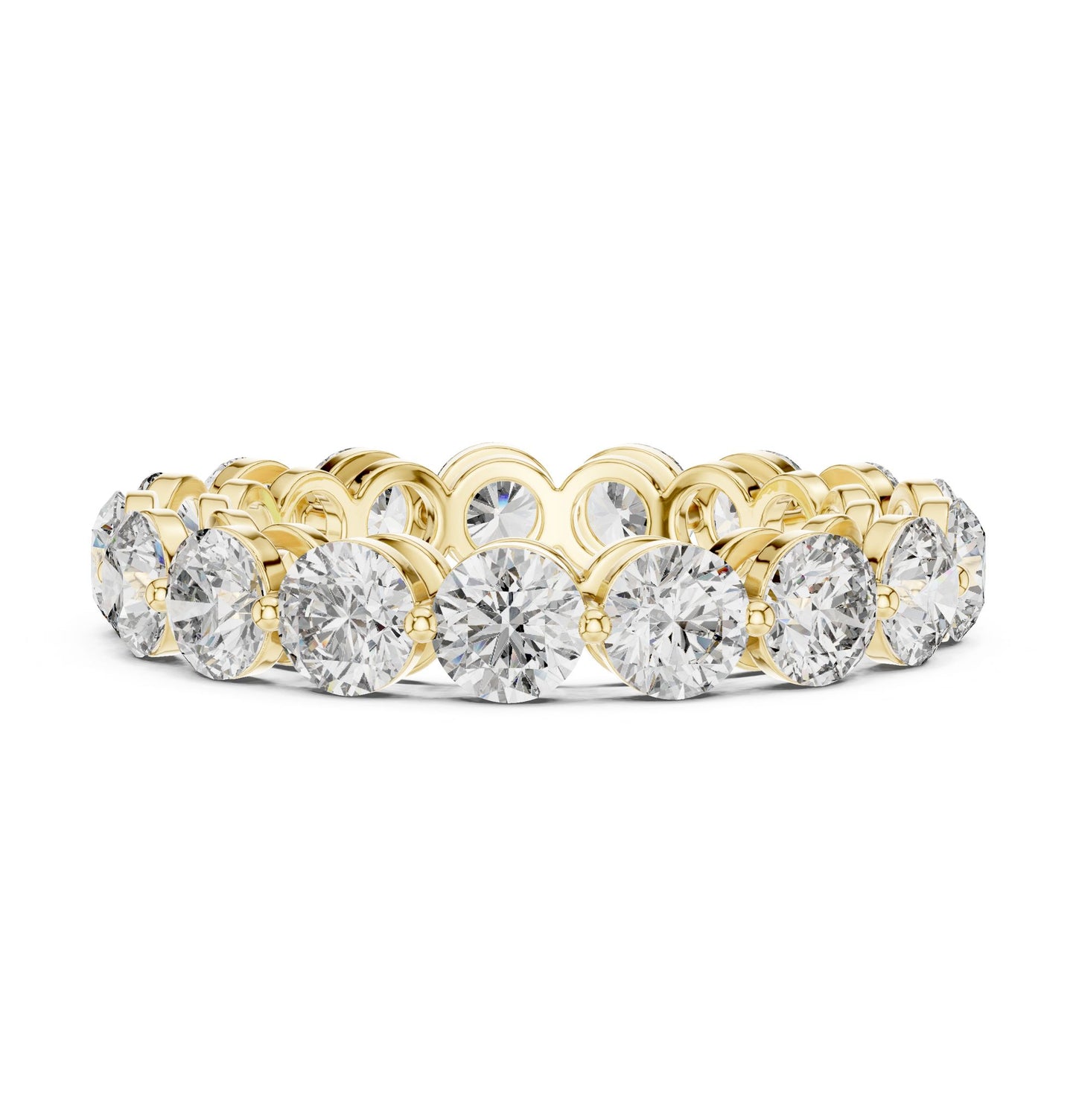 Round Lab Grown Diamond Pave Engagement Ring