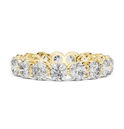 Round Lab Grown Diamond Pave Engagement Ring
