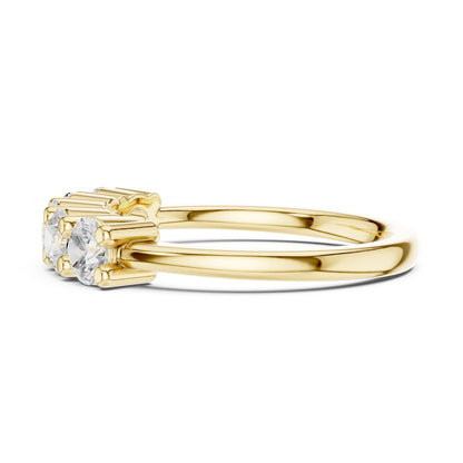 Round Lab Grown Diamond Pave Engagement Ring