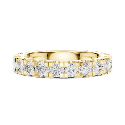 Round Lab Grown Diamond Pave Engagement Ring