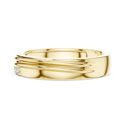 Men's Round Lab Grown Diamond Pave Ring