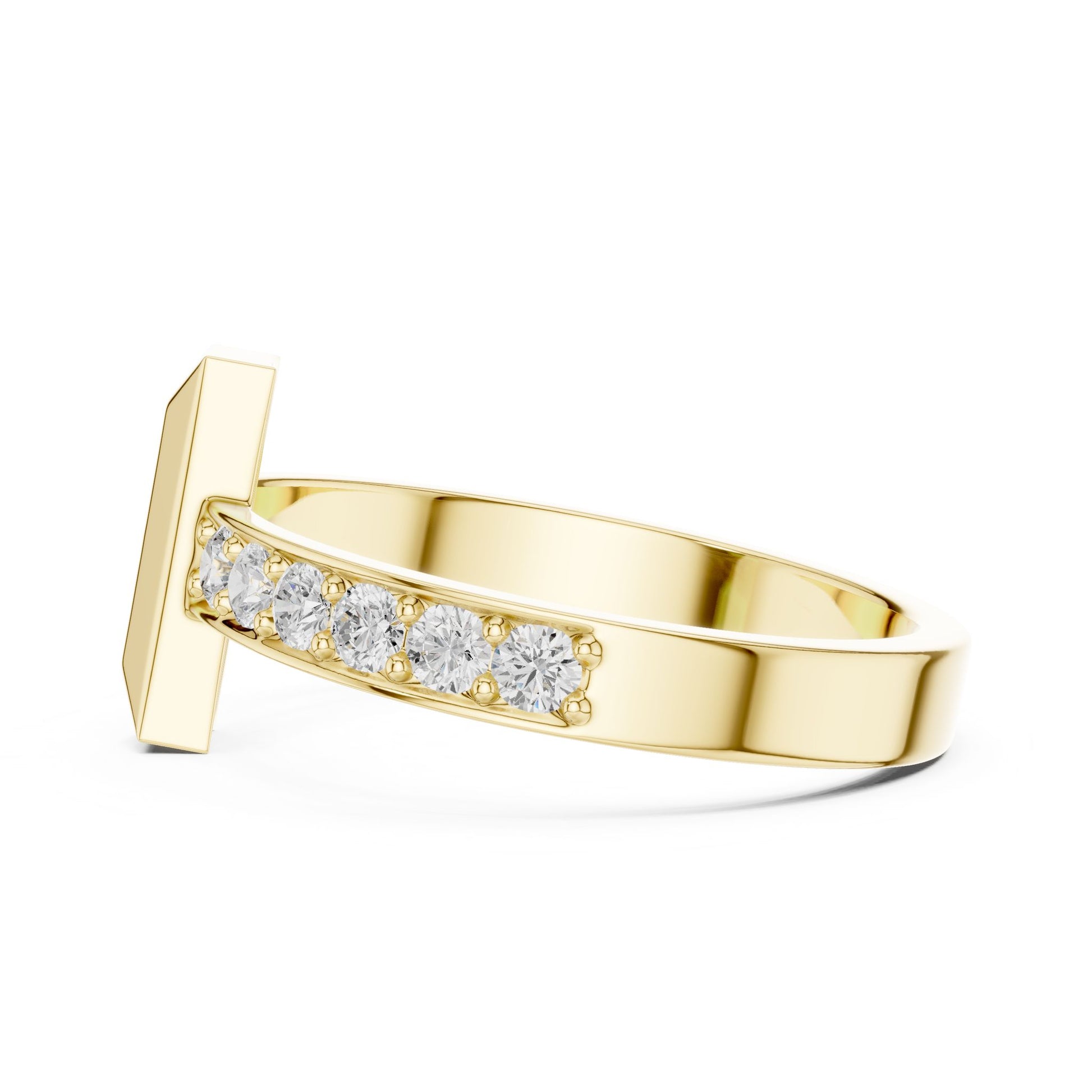 Men's Round Lab Grown Diamond Pave Ring