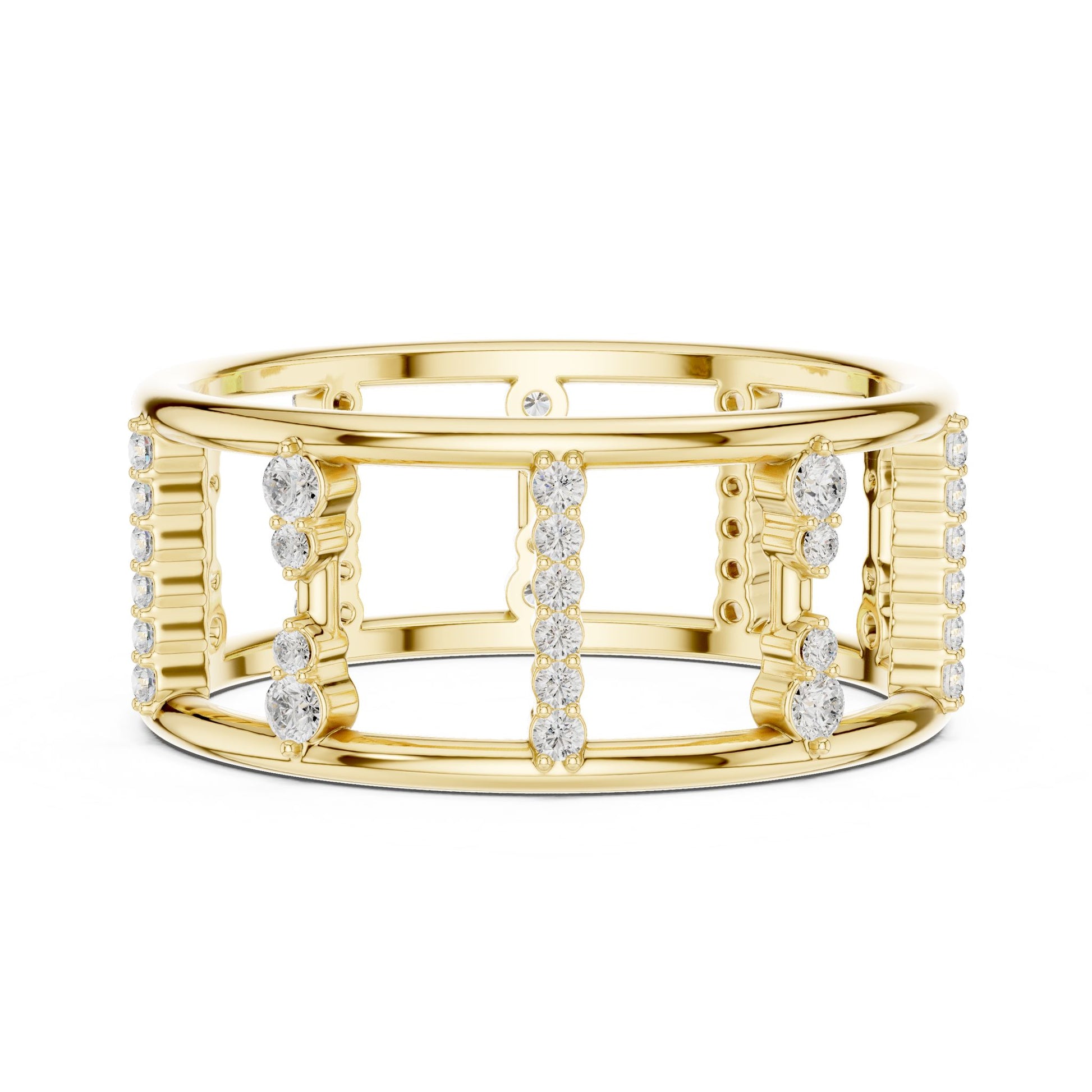 Women's Round Lab Grown Diamond Pave Ring